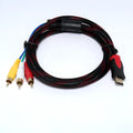 HDMI to AV15 M conversion cable measuring 1.5 metres with alloy connectors and injection moulded housing