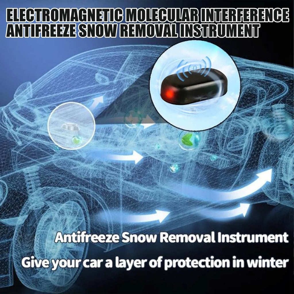 Black ABS plastic car snow removal tool for windscreen defrosting measuring 5cm long