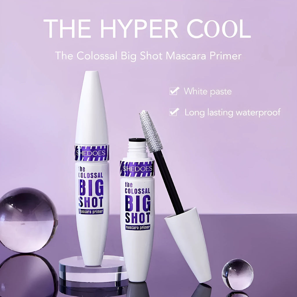 White waterproof mascara tube 10ML with quick-drying curling formula