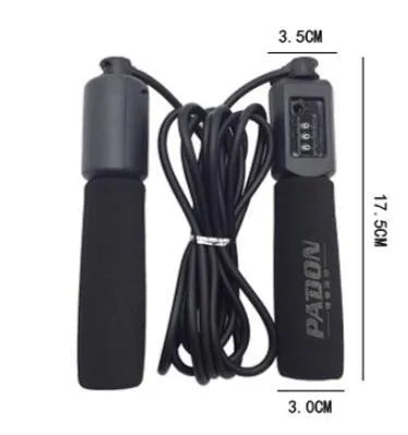 3-metre PVC fitness skipping rope with sponge grip handles in multiple colour options