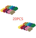 Double-sided blue kitchen cleaning sponge with microfiber texture for scrubbing pots and pans