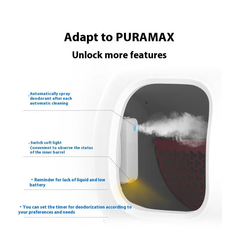 Xiaopei Smart Spray Odor Removal Machine for pets with bracket and purification liquid bottles