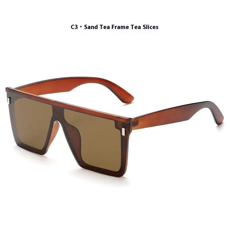 Polarised sunglasses with TAC lens and UV400 protection in sand black frame colour.