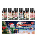 Christmas aromatherapy oil diffuser kit with six 60ml bottles for festive home fragrance