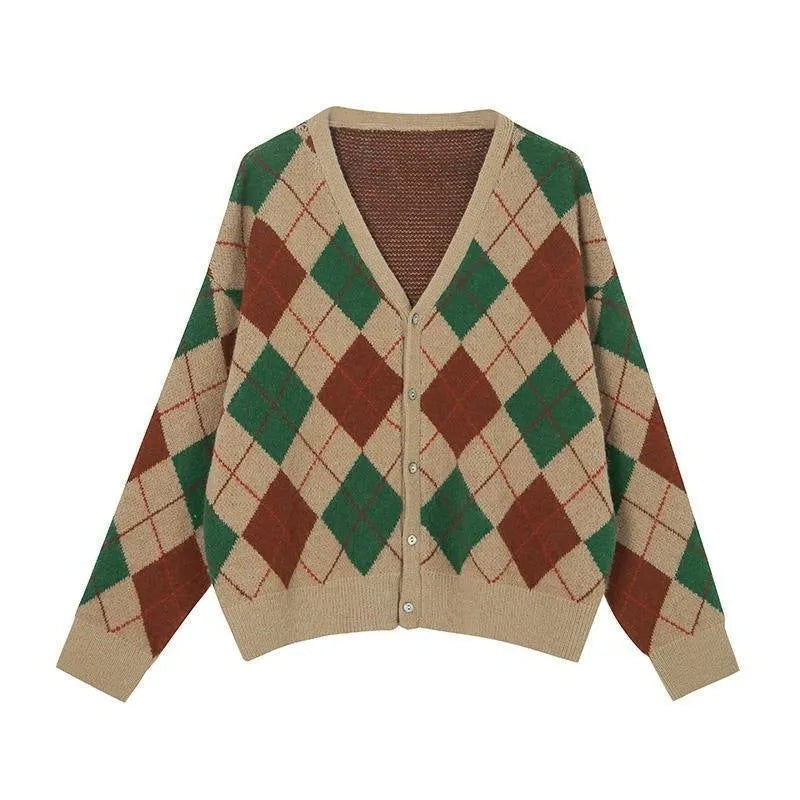 Casual knitted cardigan in acrylic fabric showing free size regular cut with medium thickness and macaron colour options