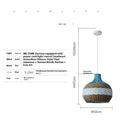 Vine woven pendant lamp with natural texture available in 30cm 40cm and 50cm diameters for pastoral and Southeast Asian interior styles