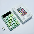 Q3 wireless mini keyboard in macaron colours with ABS plastic construction