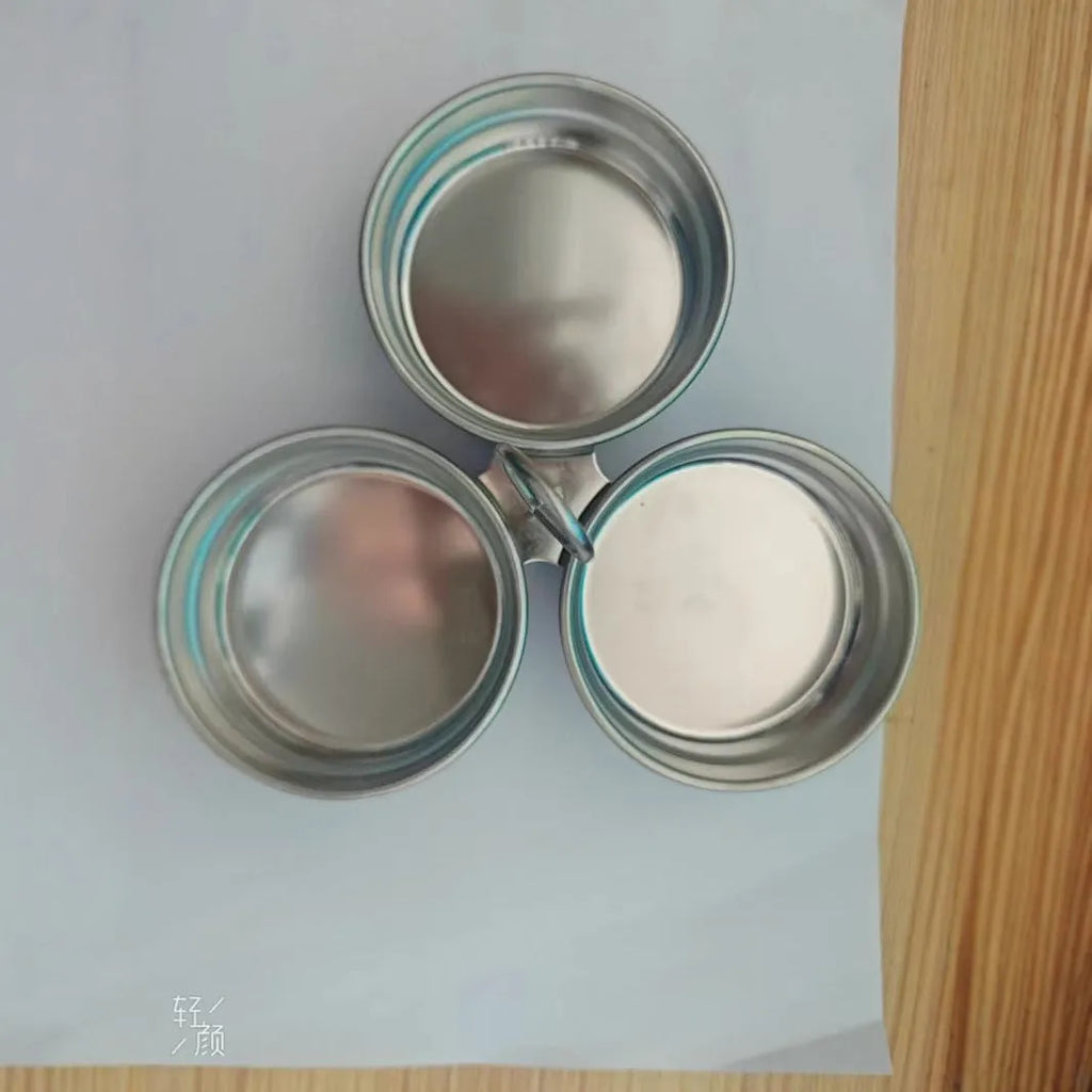 Stainless steel heart-shaped egg steamer with circular mould for household egg preparation