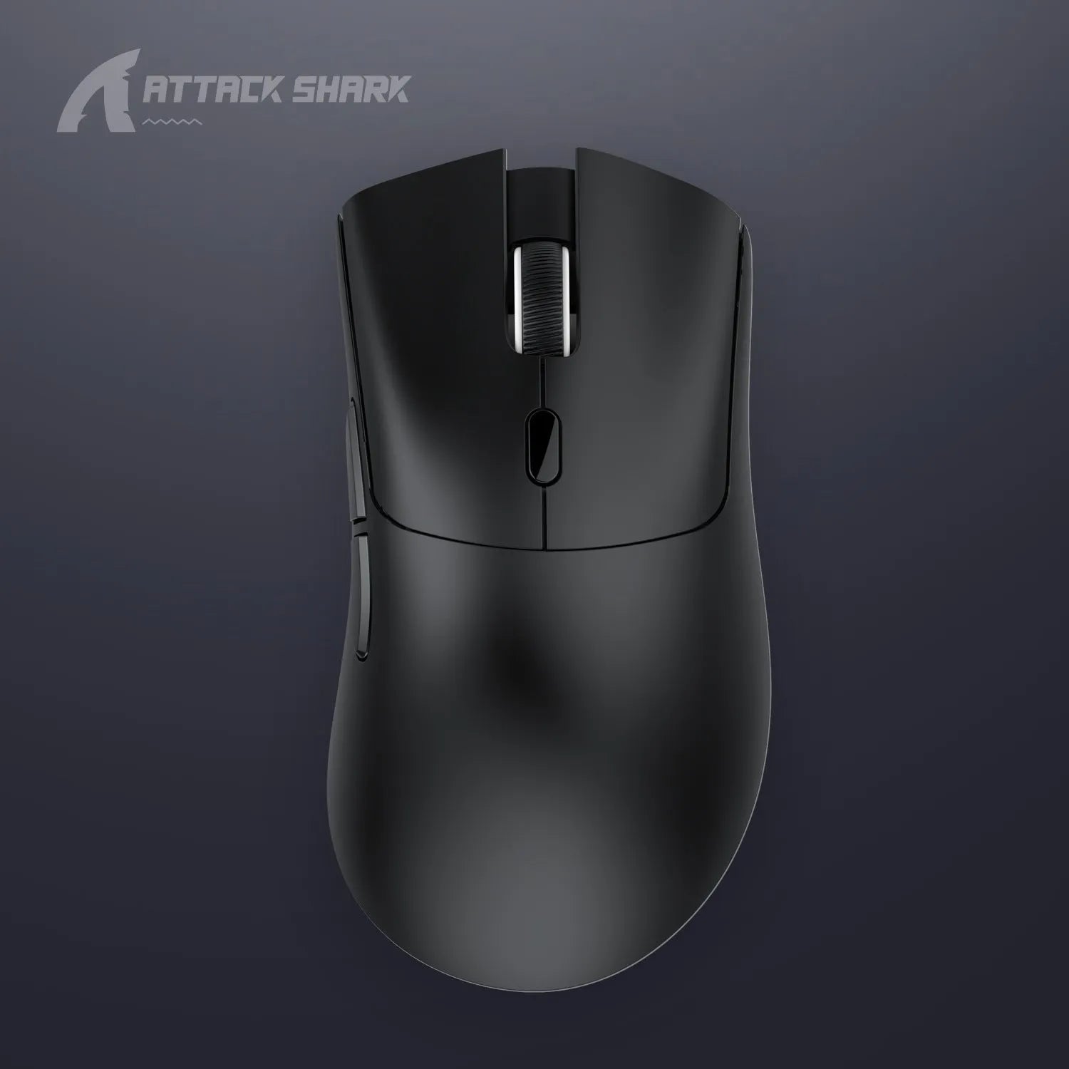 Attack Shark wireless Bluetooth mouse in black, white or red colours showing triple-mode connectivity for laptops
