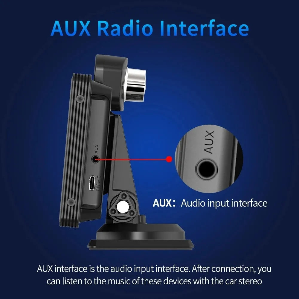 10.26-inch car dash camera with touch screen displaying dual camera view