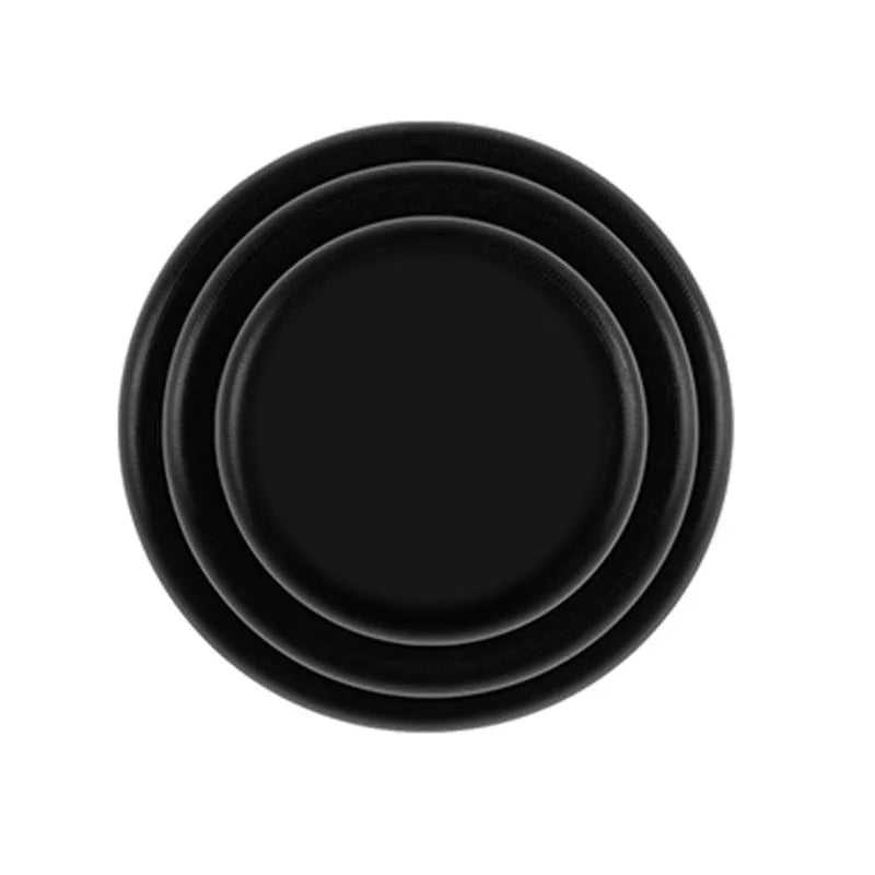 Black and luminous silicone car door shock absorber pads for edge protection, 20mm size.