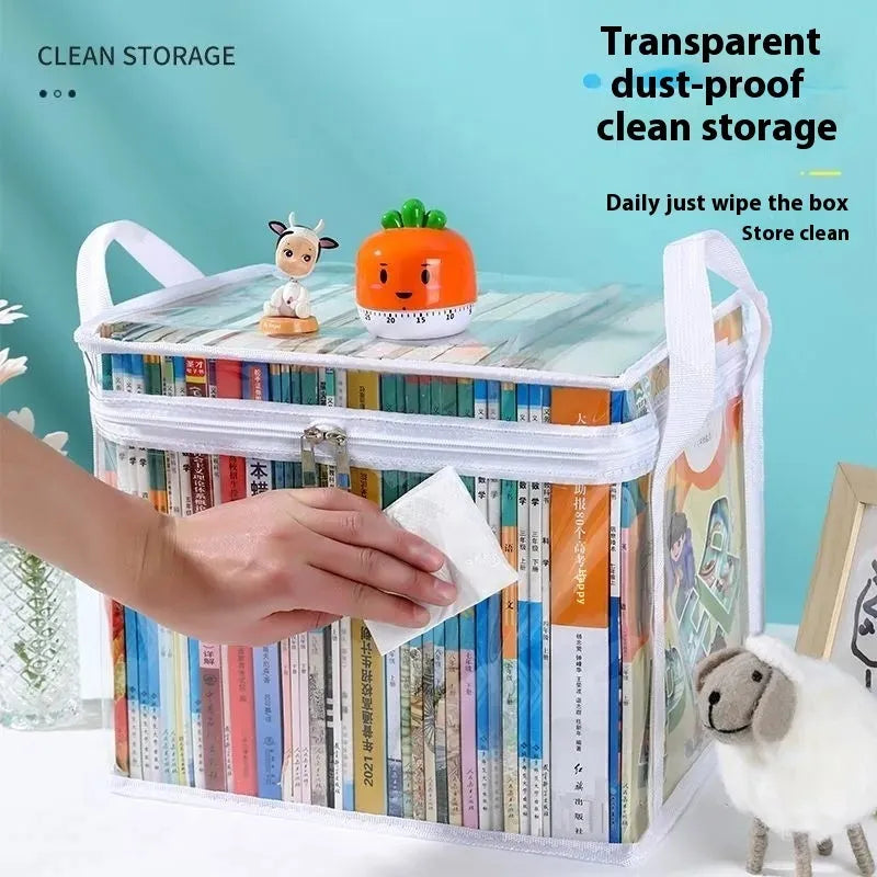 Large PVC water buggy bag with transparent panels showing 24L capacity and foldable design