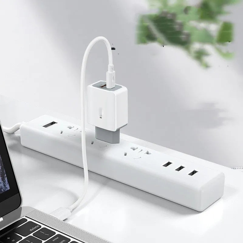 White European standard phone charger set with USB interface and fireproof ABS PC material