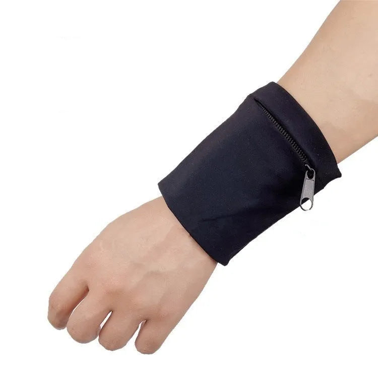 Waterproof PVC wrist bag armband sleeve for mobile phones, measuring 10 by 10.5 cm.