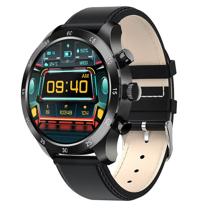 Smart watch with Bluetooth calling functionality showing multiple strap options