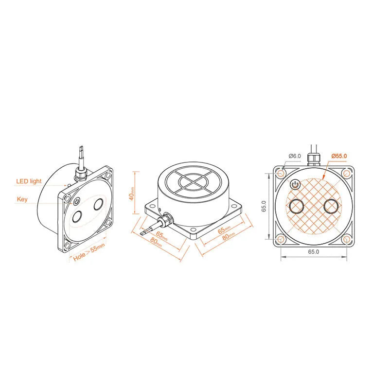 Wireless fluid level monitor for tank remote monitoring with mobile app control