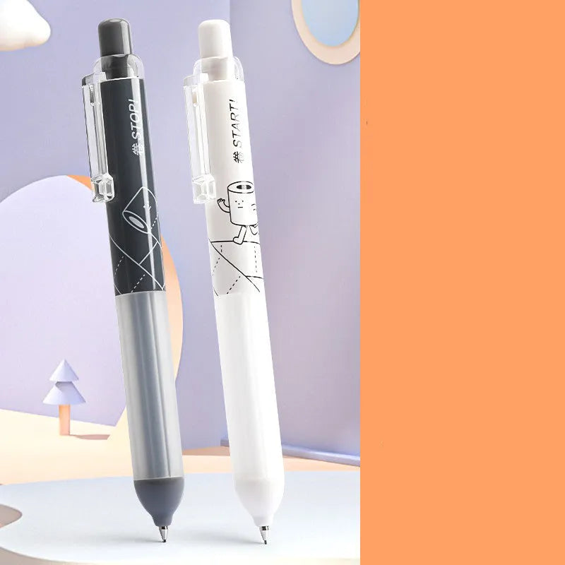 Activity 0.5mm mechanical pencils with cloud grip, one black and one white