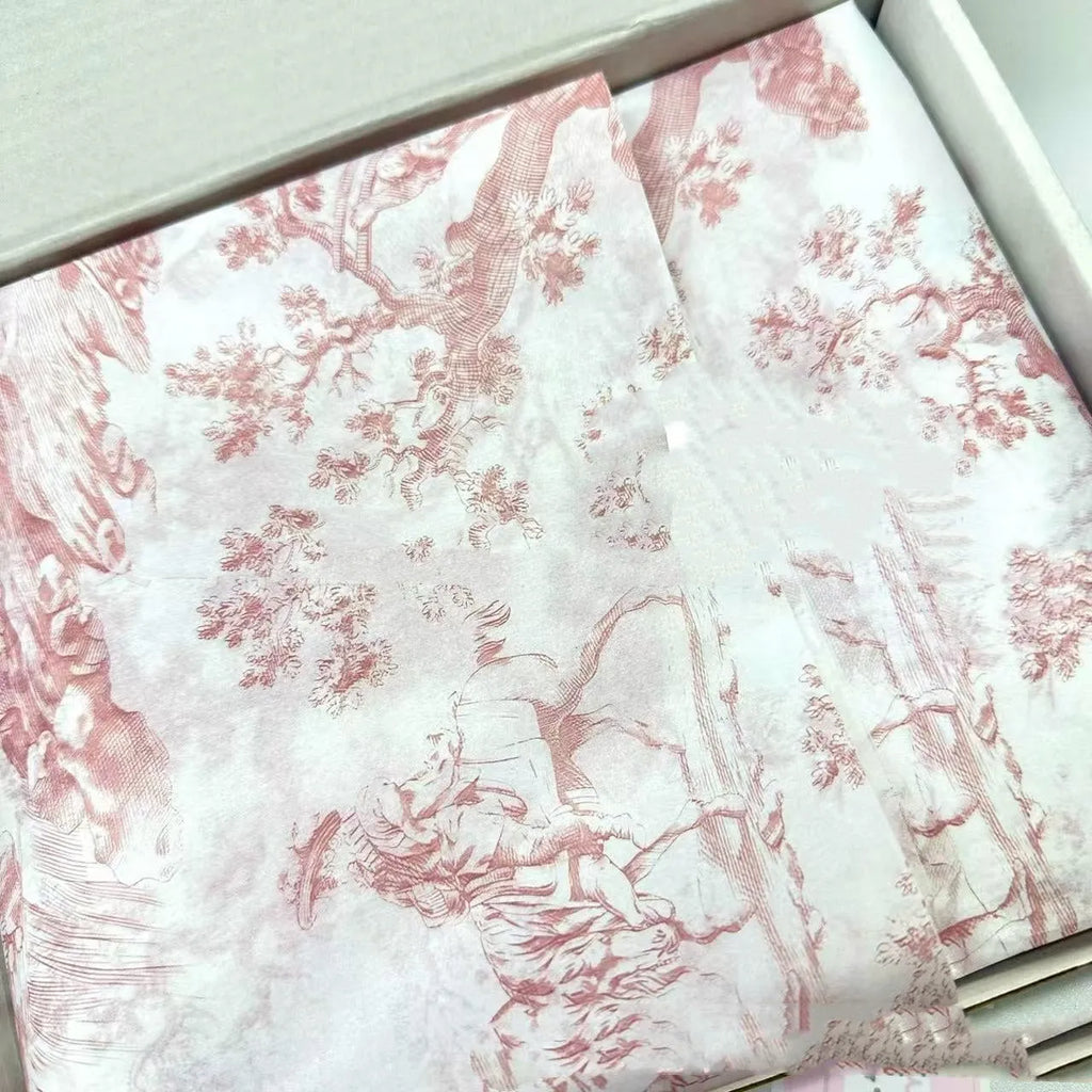 French MG decorative tissue paper sheet in retro pink purple colour, 50cm by 70cm size