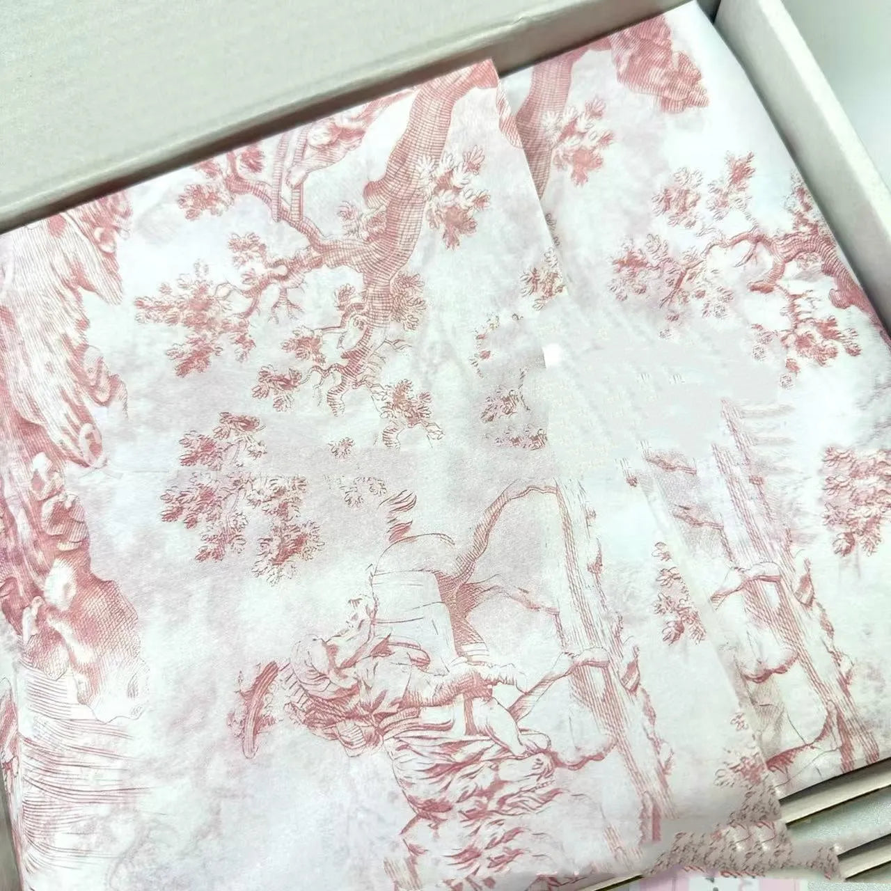 French MG decorative tissue paper sheet in retro pink purple colour, 50cm by 70cm size