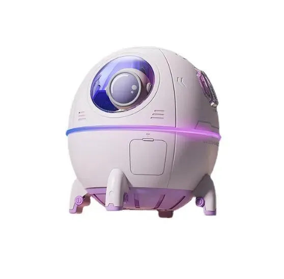 Astronaut-themed portable USB desktop humidifier with colourful LED light and 220ml water tank