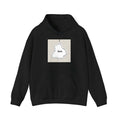 Black loose fit drop-shoulder sleeve casual sports hoodie with front pocket
