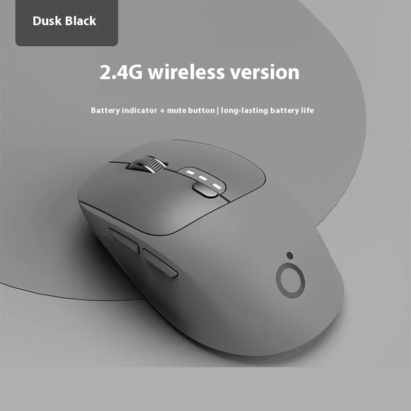 Mute wireless Bluetooth computer mouse in Matcha Green colour showing silent click design