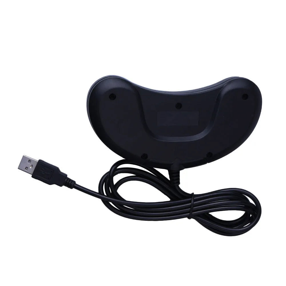 Black Sega USB computer game controller with 1.8 metre wired connection for PC gaming