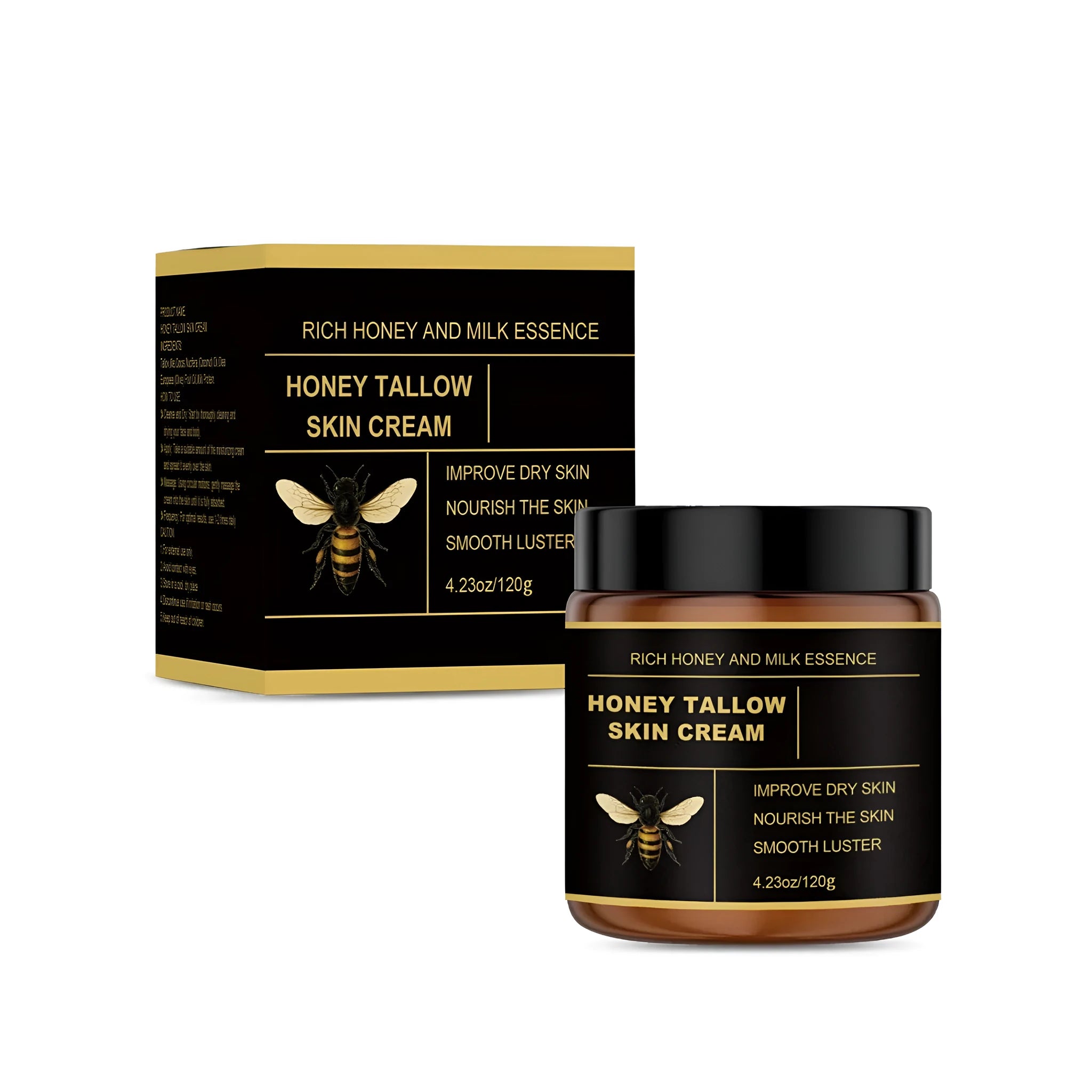Cow Fat Honey Moisturising Cream in 114g white tub with brown label