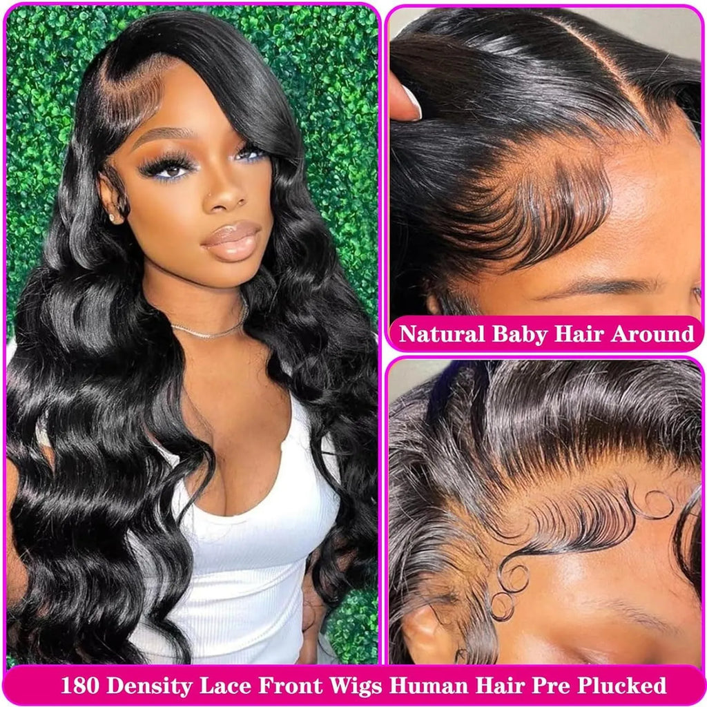 Black medium-long curly synthetic wig on a full-head mesh base.