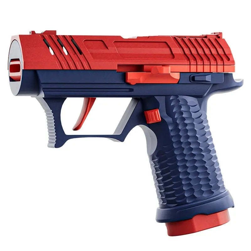 Tactical launch toy gun continuous delivery plastic in blue and white colour option