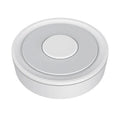 White ZigBee 3.0 wired gateway for smart home control measuring 78x78x25mm