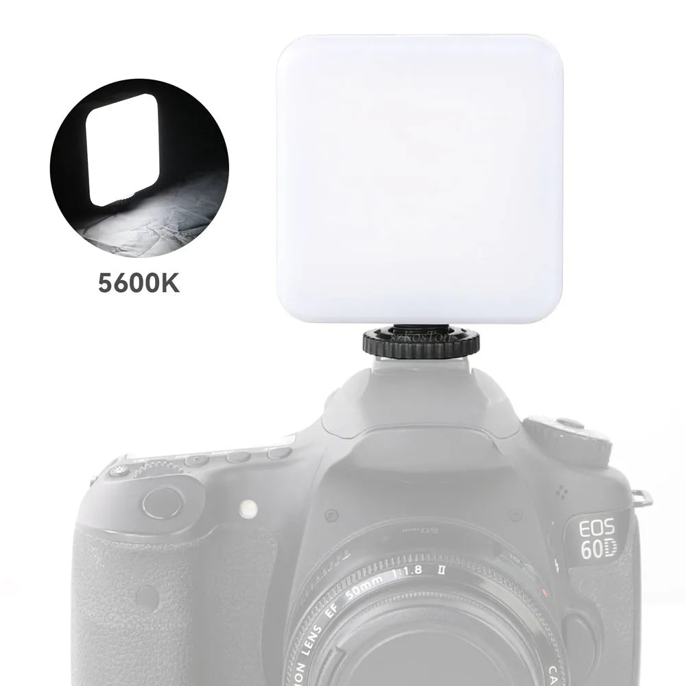 Universal LED mini square outdoor pocket light tripod with rotating top flash