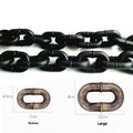 Simulated plastic dog leash prop in bronze colour for video parody content