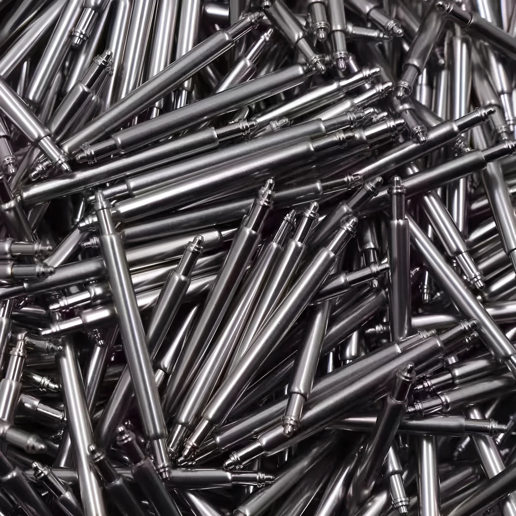 Watch auricular needle spring shaft components in sizes 21mm to 26mm for repair work