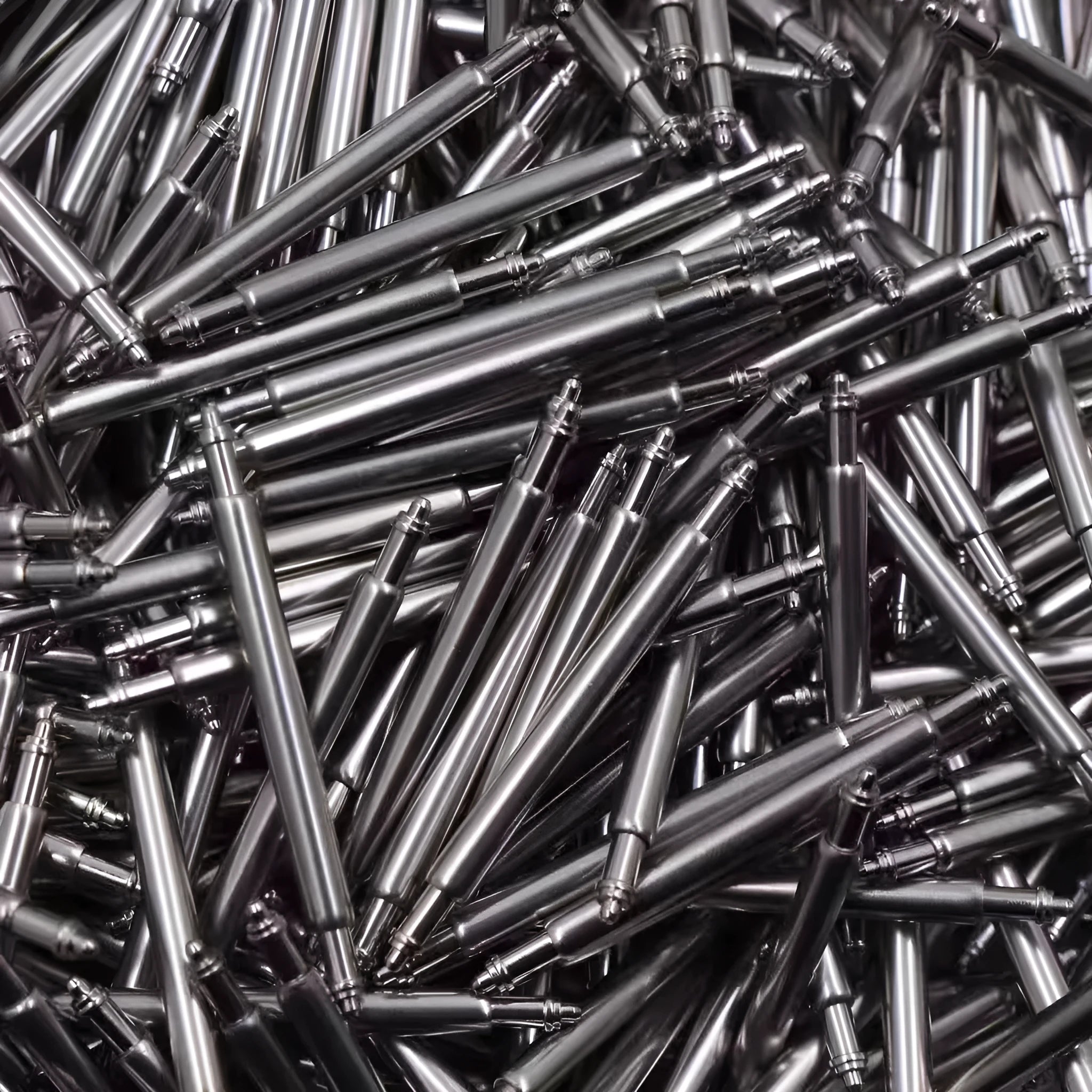 Watch auricular needle spring shaft components in sizes 21mm to 26mm for repair work