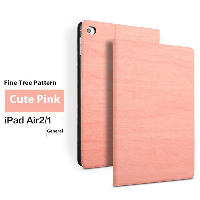 Universal iPad protective cover in sapphire blue or black imitation leather with sleep/wake bracket function