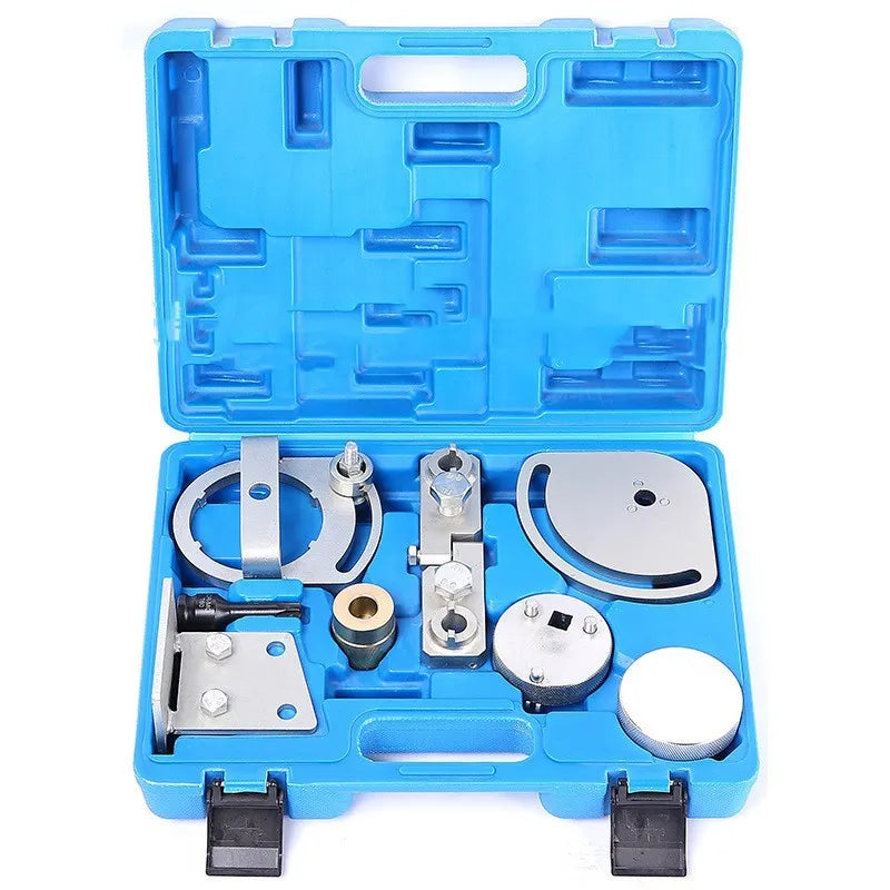 Volvo engine timing tool kit with eight carbon steel alignment tools for 3.0T 3.2L T6 engines