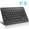 Mini black and white Bluetooth wireless keyboard for 7-inch, 9-inch and 10-inch tablets