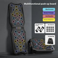 Flat ABS plastic push up support plate for upper body muscle training.