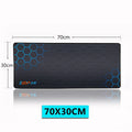 Extended natural rubber mouse mat in L and M sizes with waterproof surface and non-slip rubber base