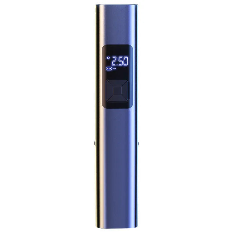 Wireless digital display car air pump and vacuum cleaner with storage bag and accessories
