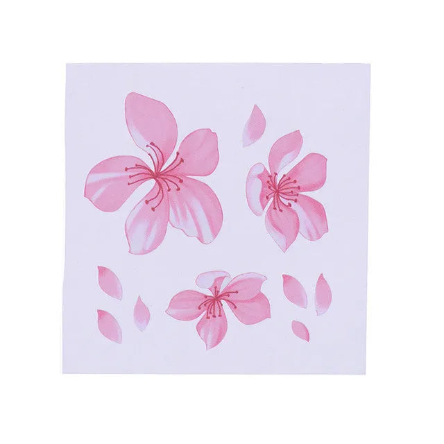 Cherry blossom flower pattern car sticker on vehicle window, available in two size options.