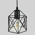 North European American country style decorative light with iron shade, dimensions 150mm by 140mm.