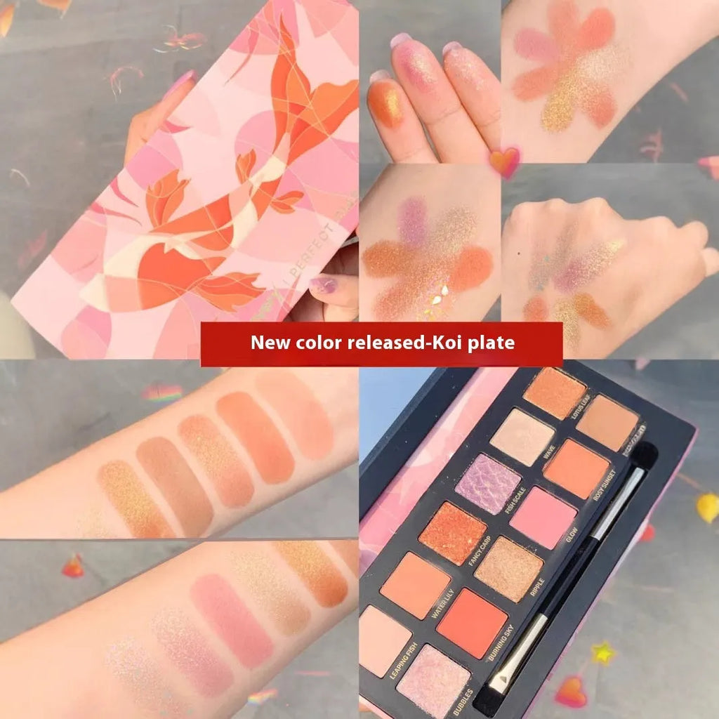 Explorer twelve-colour animal eye shadow palette showing golden tiger, red fox and leopard design shades