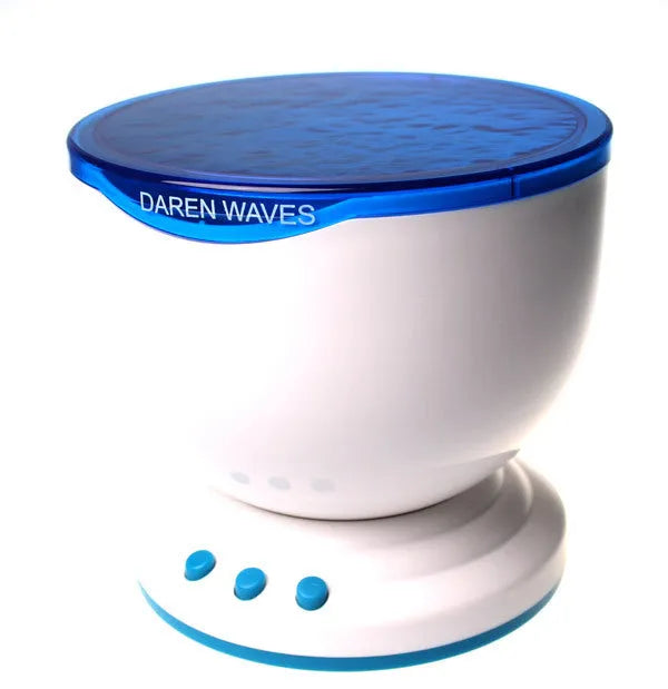 Blue LED ocean theme projection lamp for children's rooms with DLP technology.