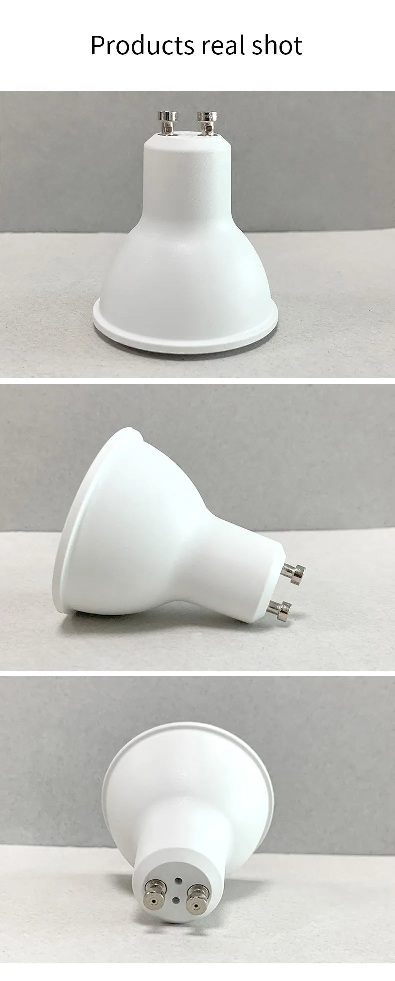 GU10 smart LED spotlight with WiFi and voice control in compact 50mm design