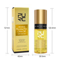 Yellow 50ml hair essential oil bottle for curly hair split ends repair and scalp care