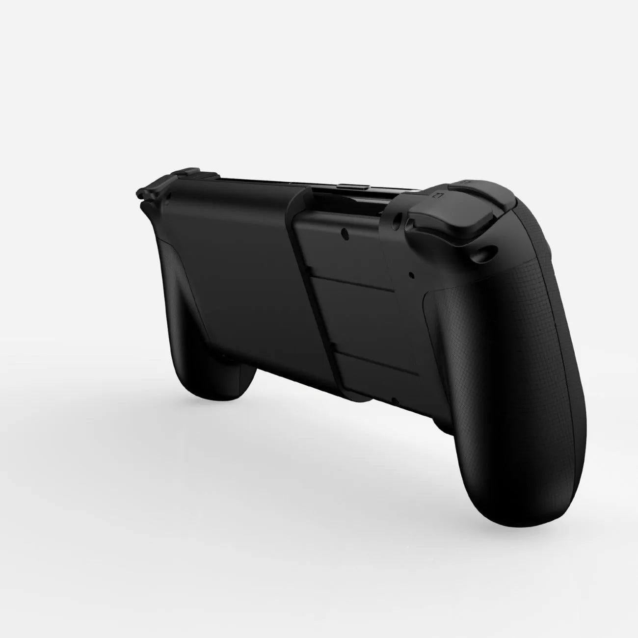 Bluetooth mobile game controller with stretching triggers for Android and iOS devices