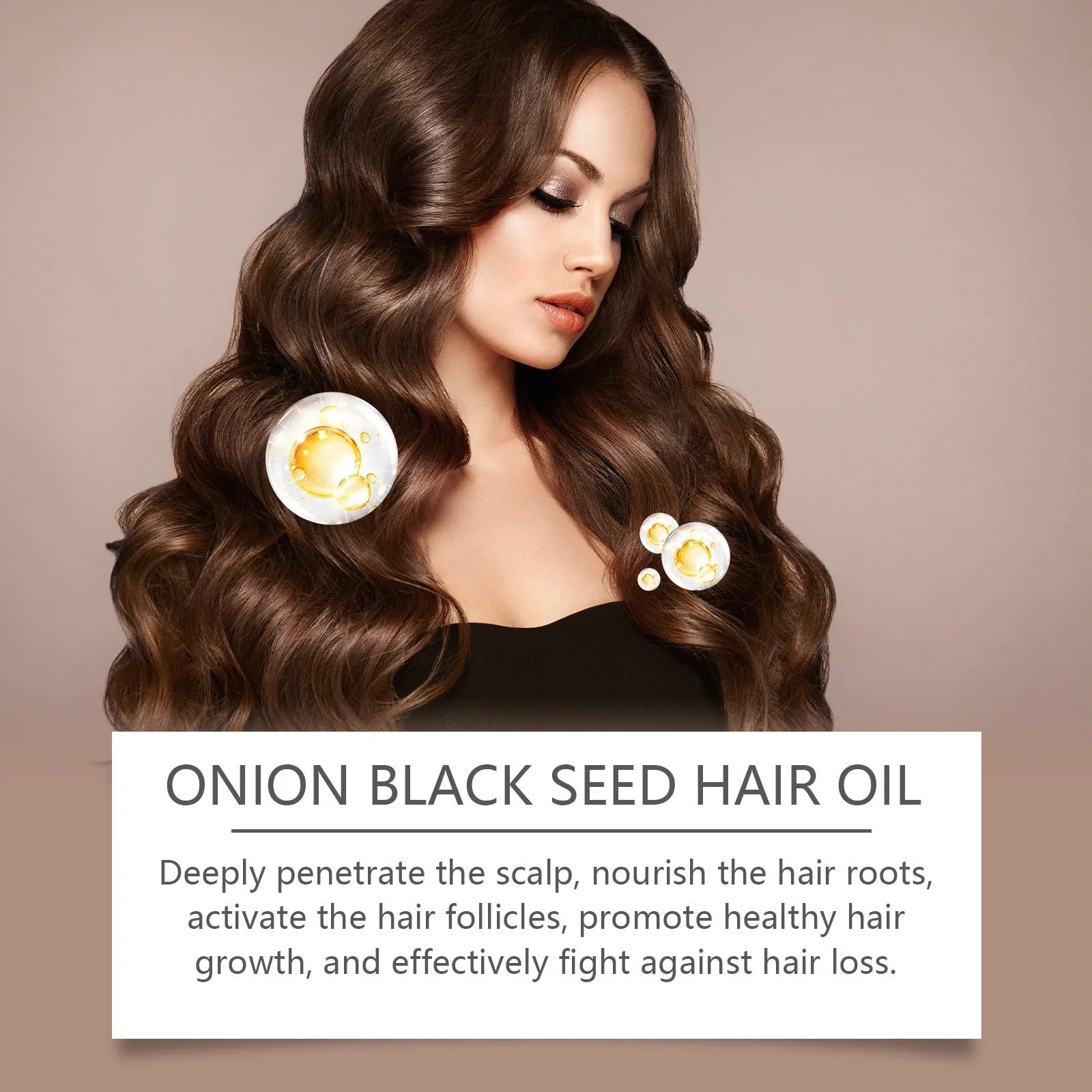 100ml hair essential oil bottle with application accessories for nourishing hair care