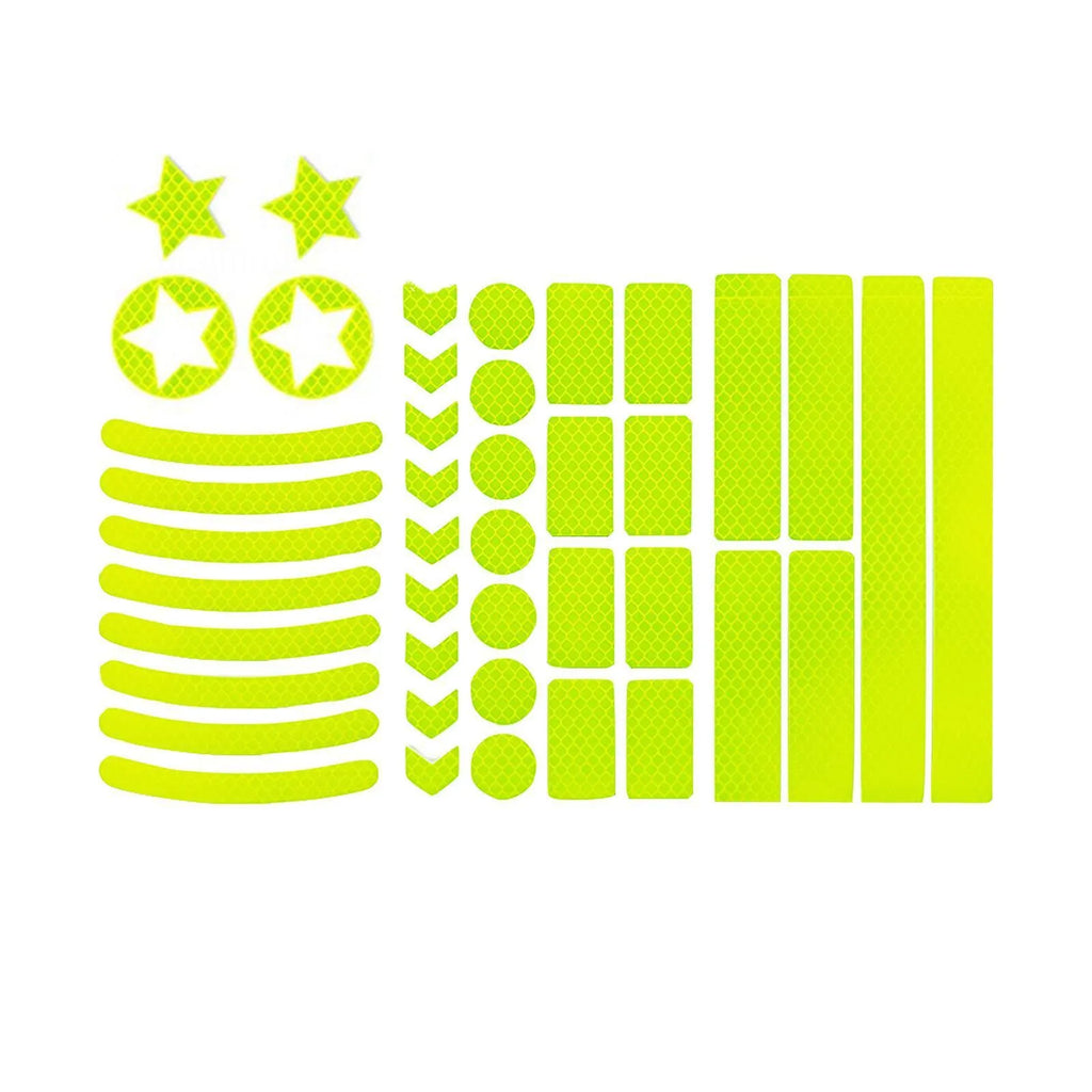 Bicycle reflective safety tape with geometry grid pattern in four colour options